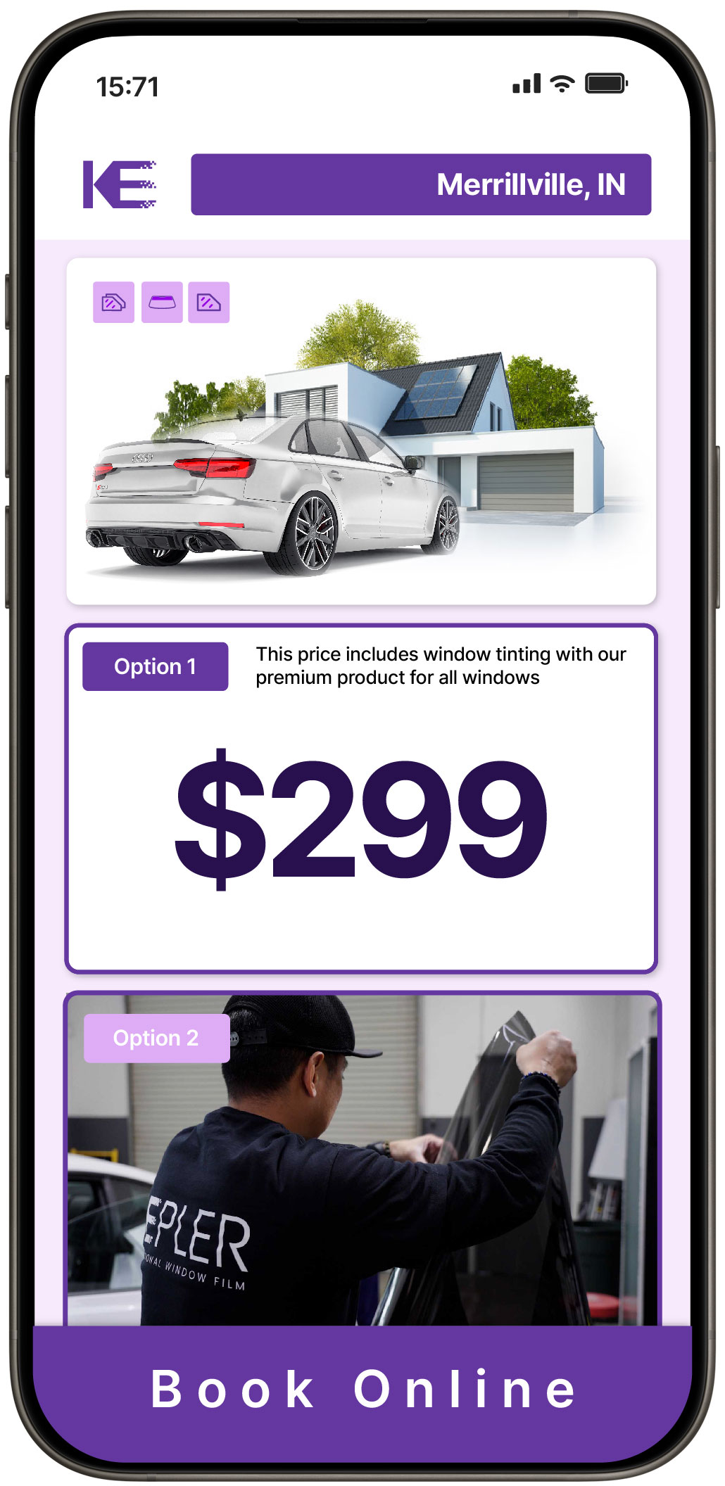 View Competitive Window Tinting Prices in Merrillville, Indiana