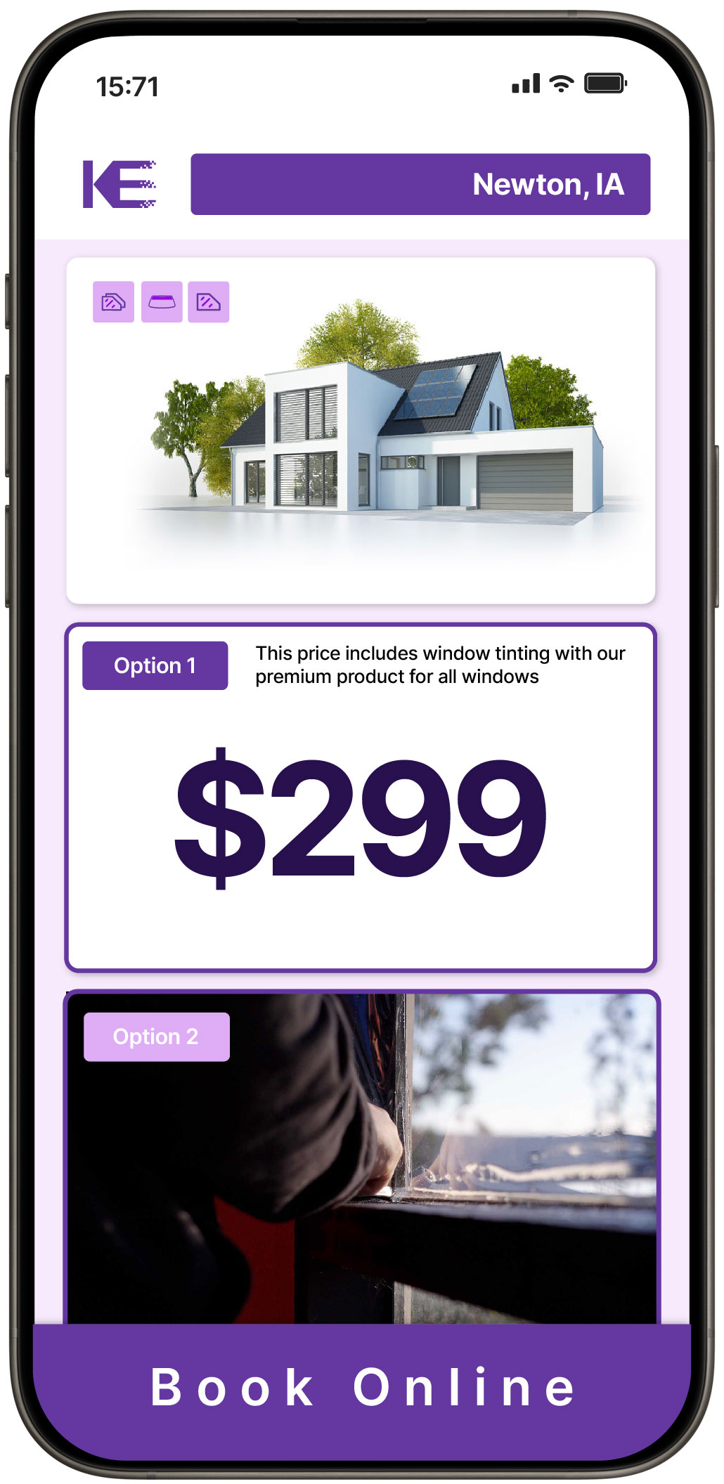 View Affordable Home Window Tinting Prices in Newton, Iowa