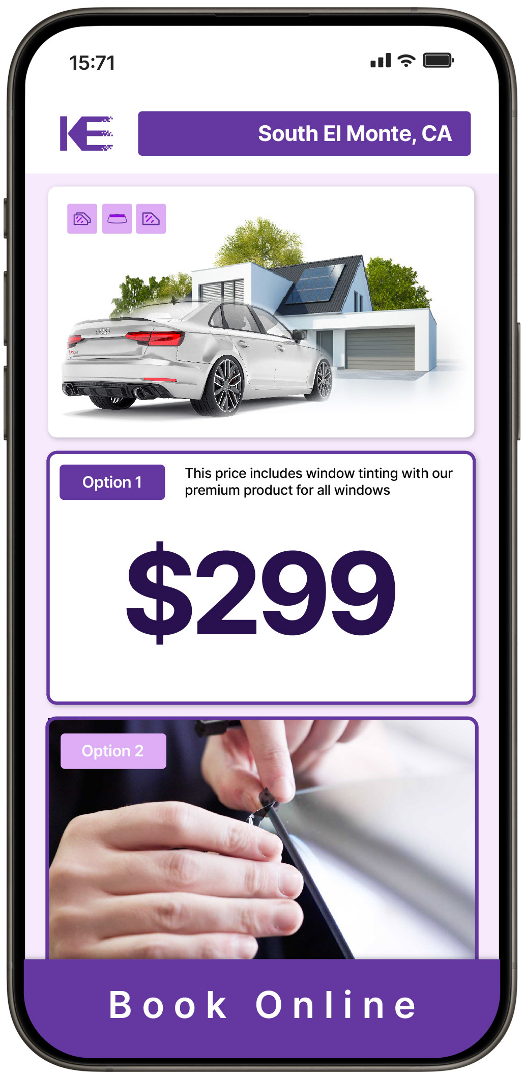 View Competitive Window Tinting Prices in South El Monte, California