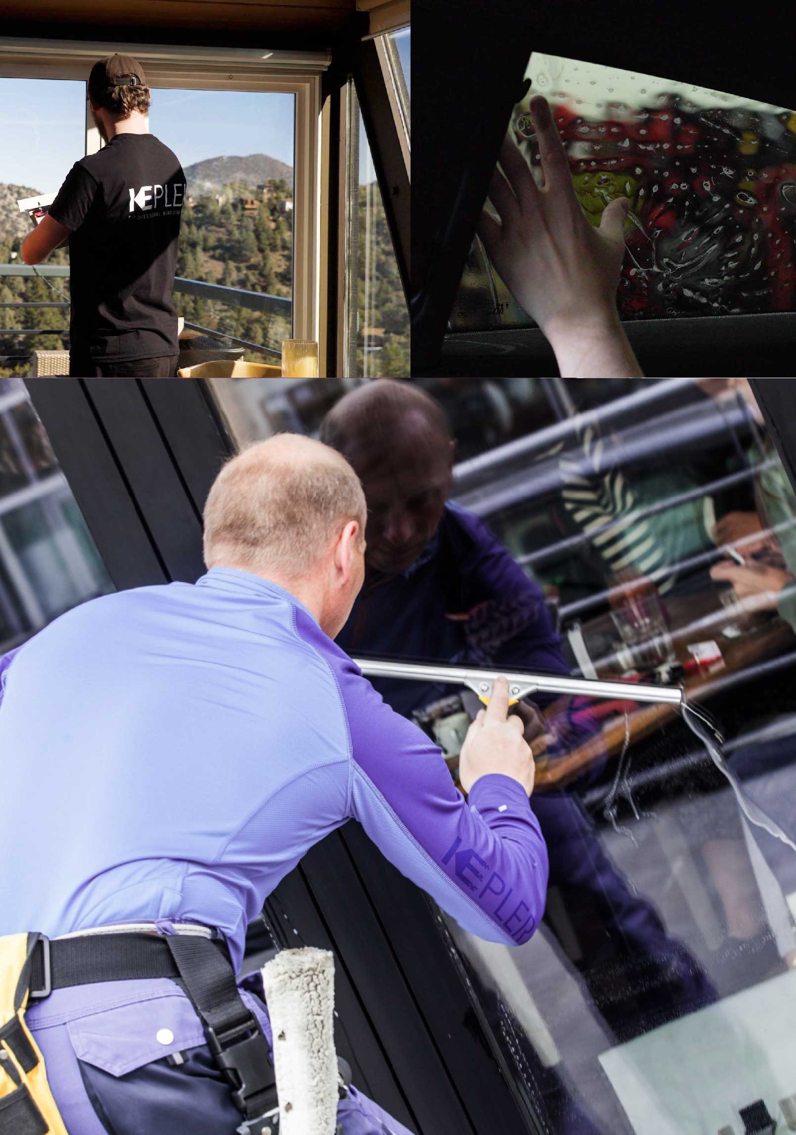 Kepler Expert Applying Anti-Graffiti Window Film to a Allentown Shop Front