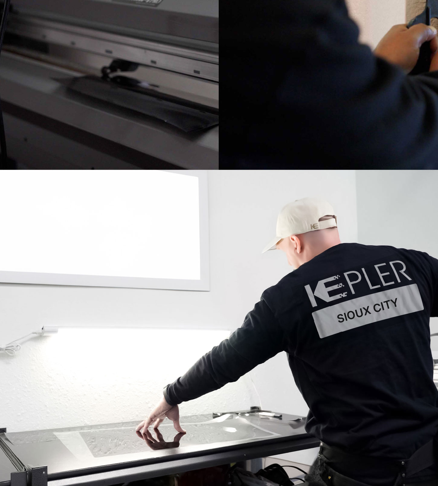 Window Tinting Specialist Cutting Film in Sioux City, Iowa