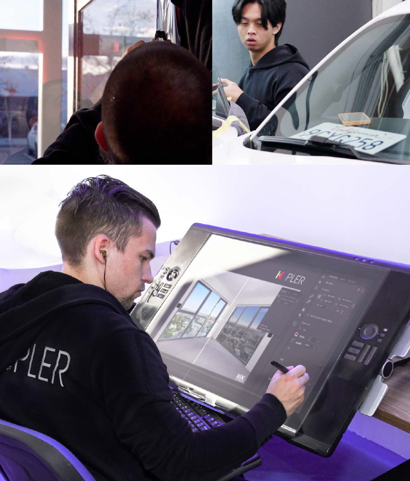 Kepler Specialist Performing Commercial Window Tinting in Katy Katy