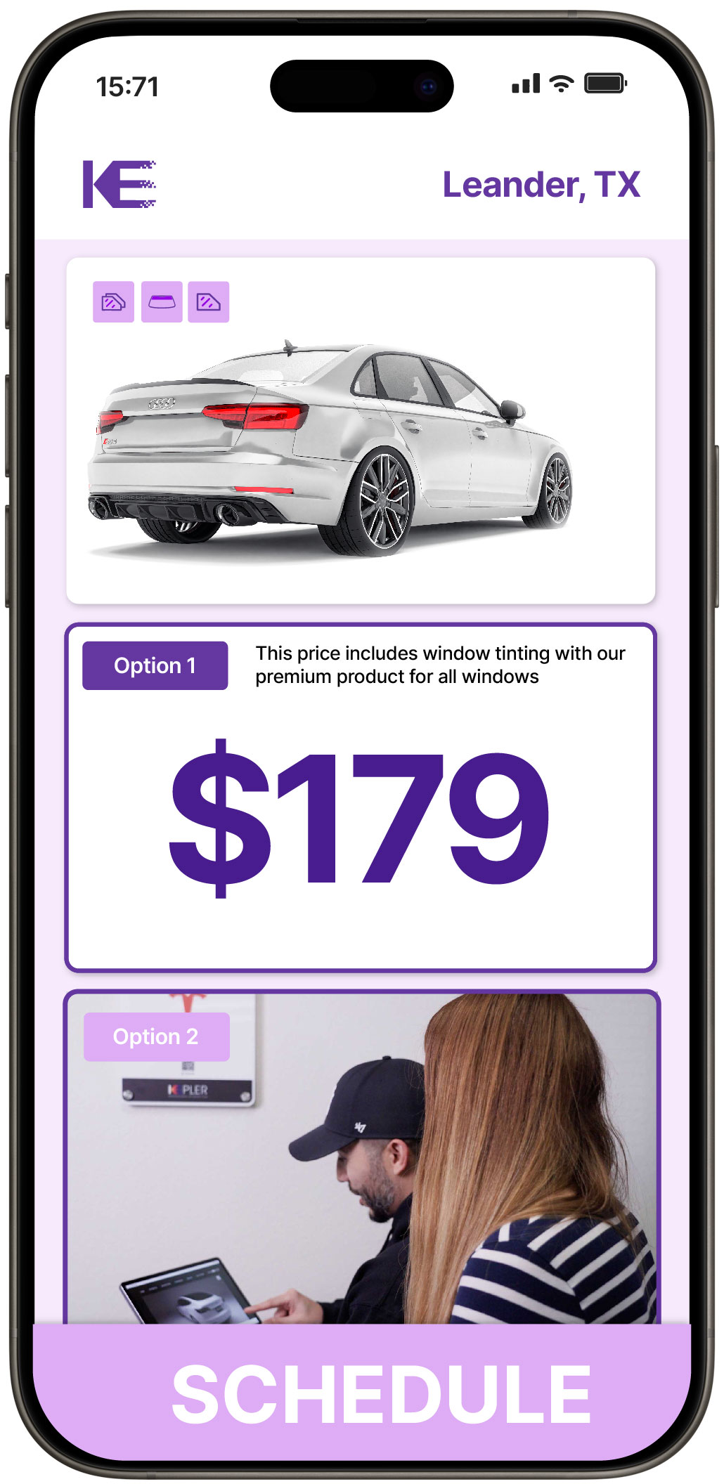 View Competitive Car Window Tinting Rates in Leander, Texas