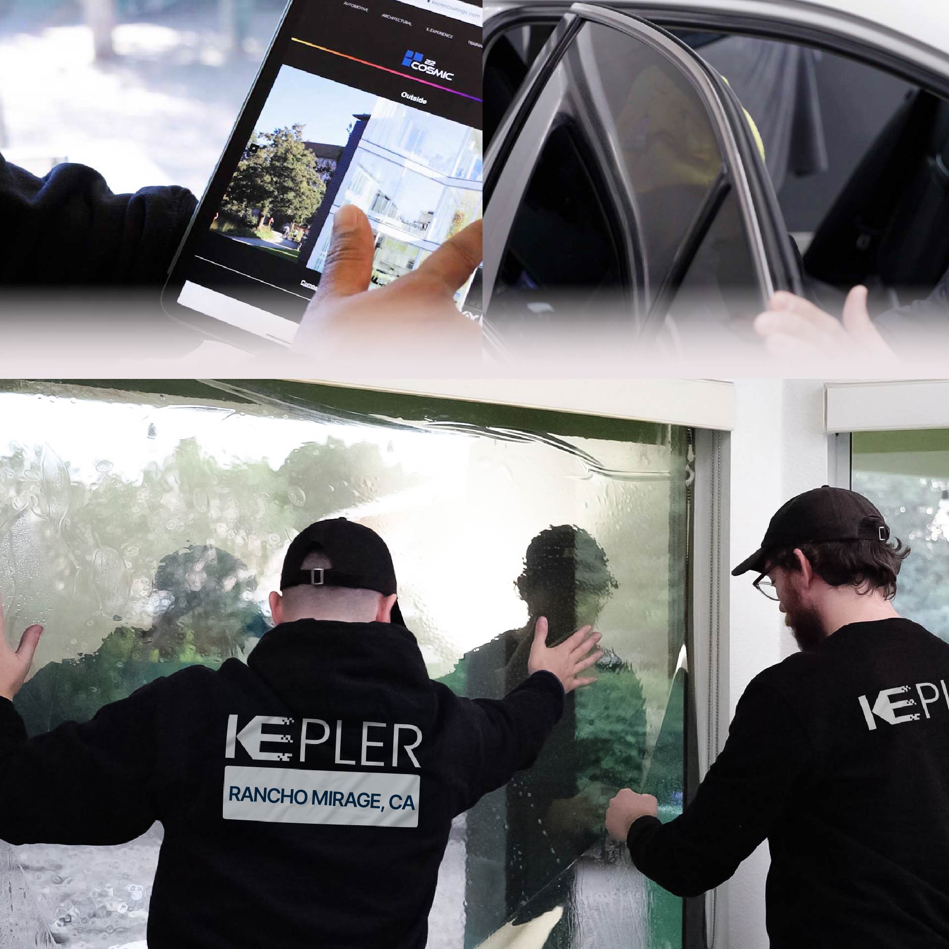 Kepler Specialist Performing Commercial Window Tinting in Rancho Mirage Rancho Mirage