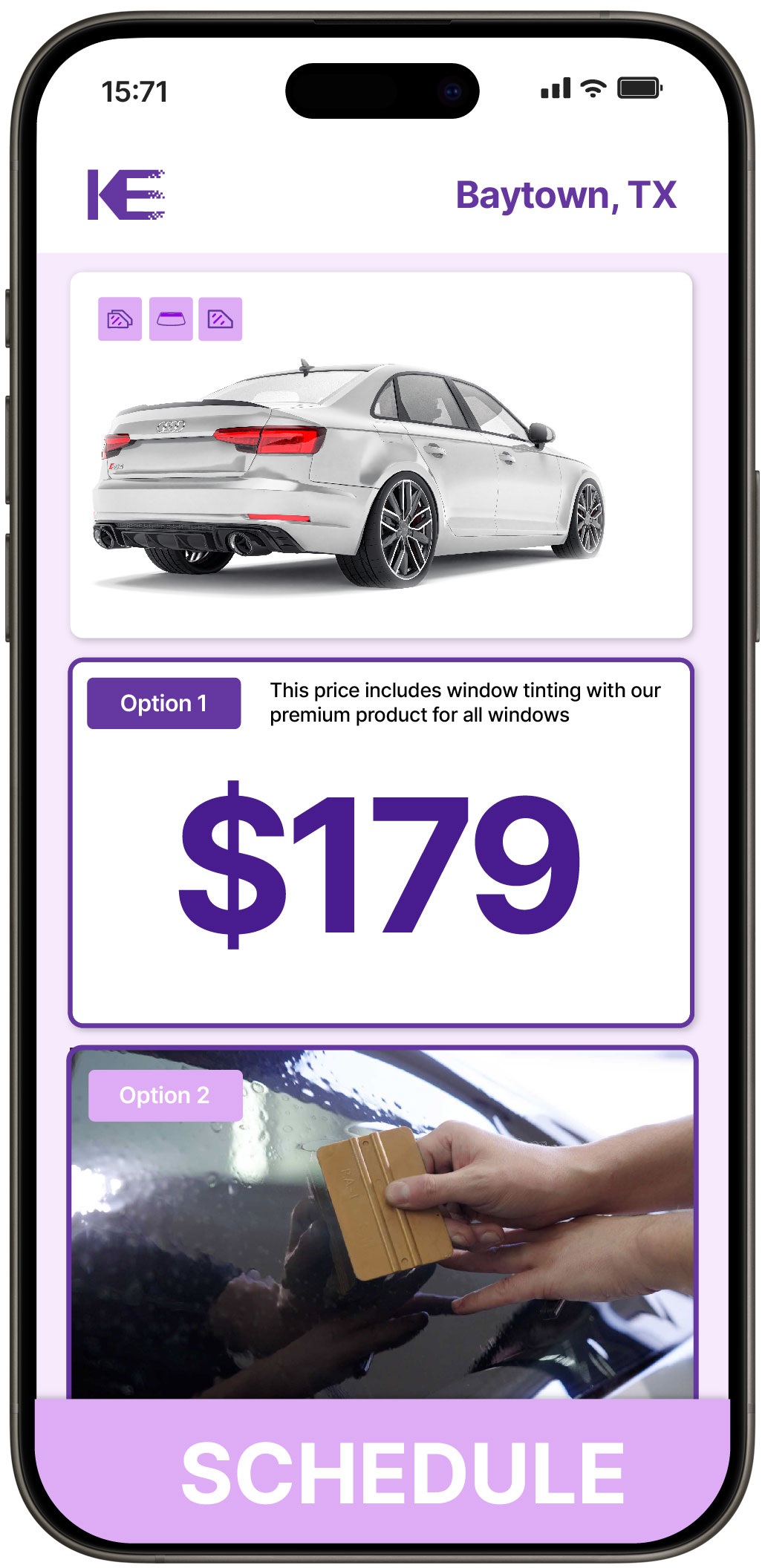 View Competitive Car Window Tinting Rates in Baytown, Texas