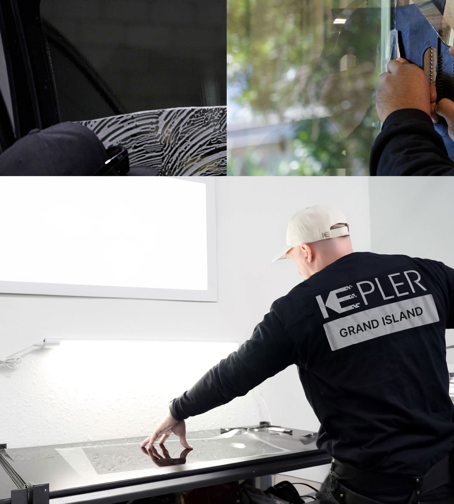 Window Tinting Specialist Cutting Film in Grand Island, Nebraska