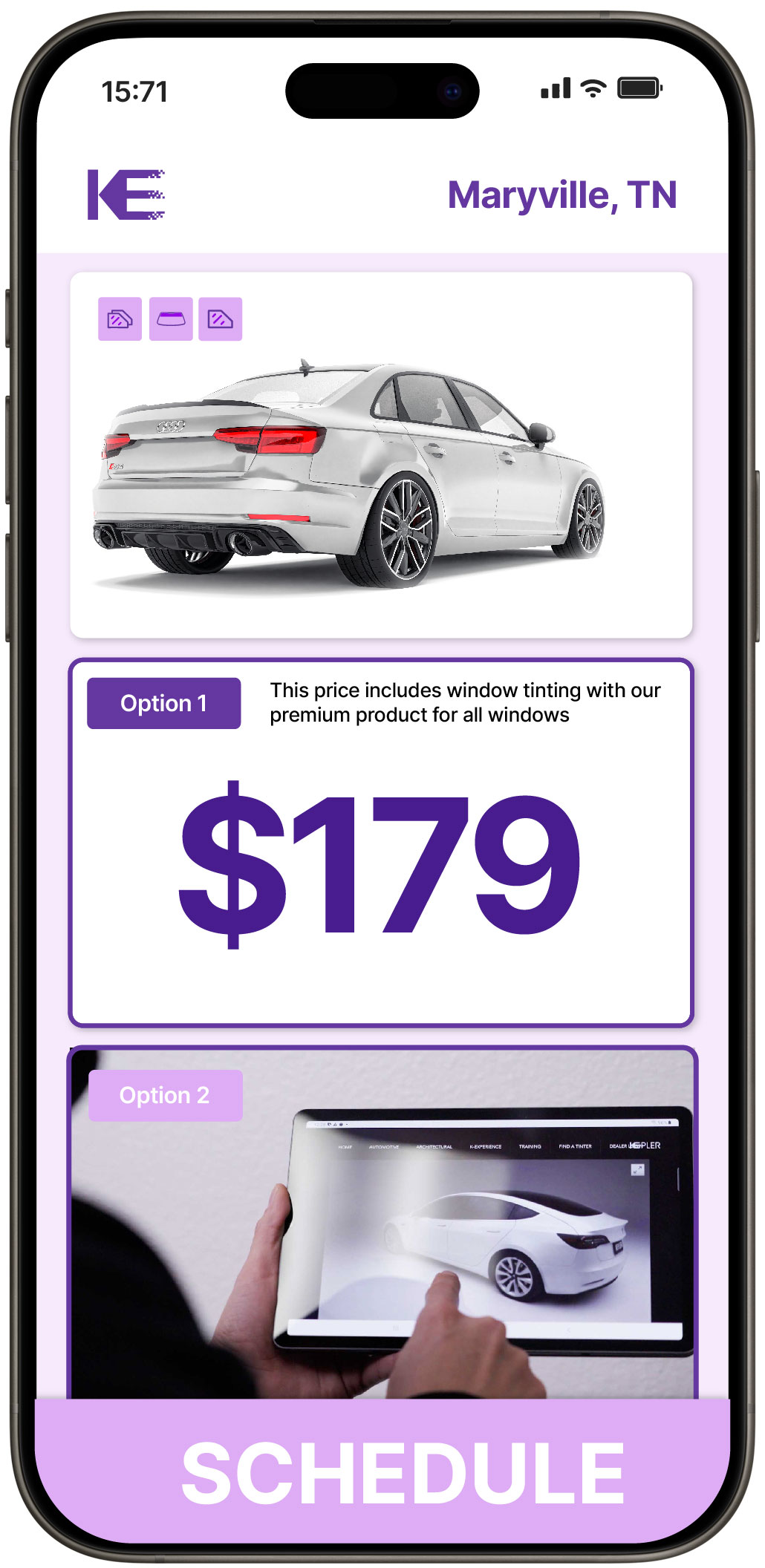View Competitive Car Window Tinting Rates in Maryville, Tennessee