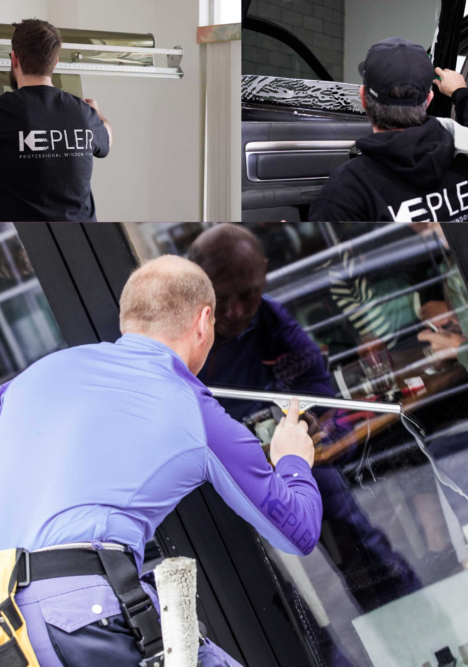 Kepler Expert Applying Anti-Graffiti Window Film to a Hemet Shop Front