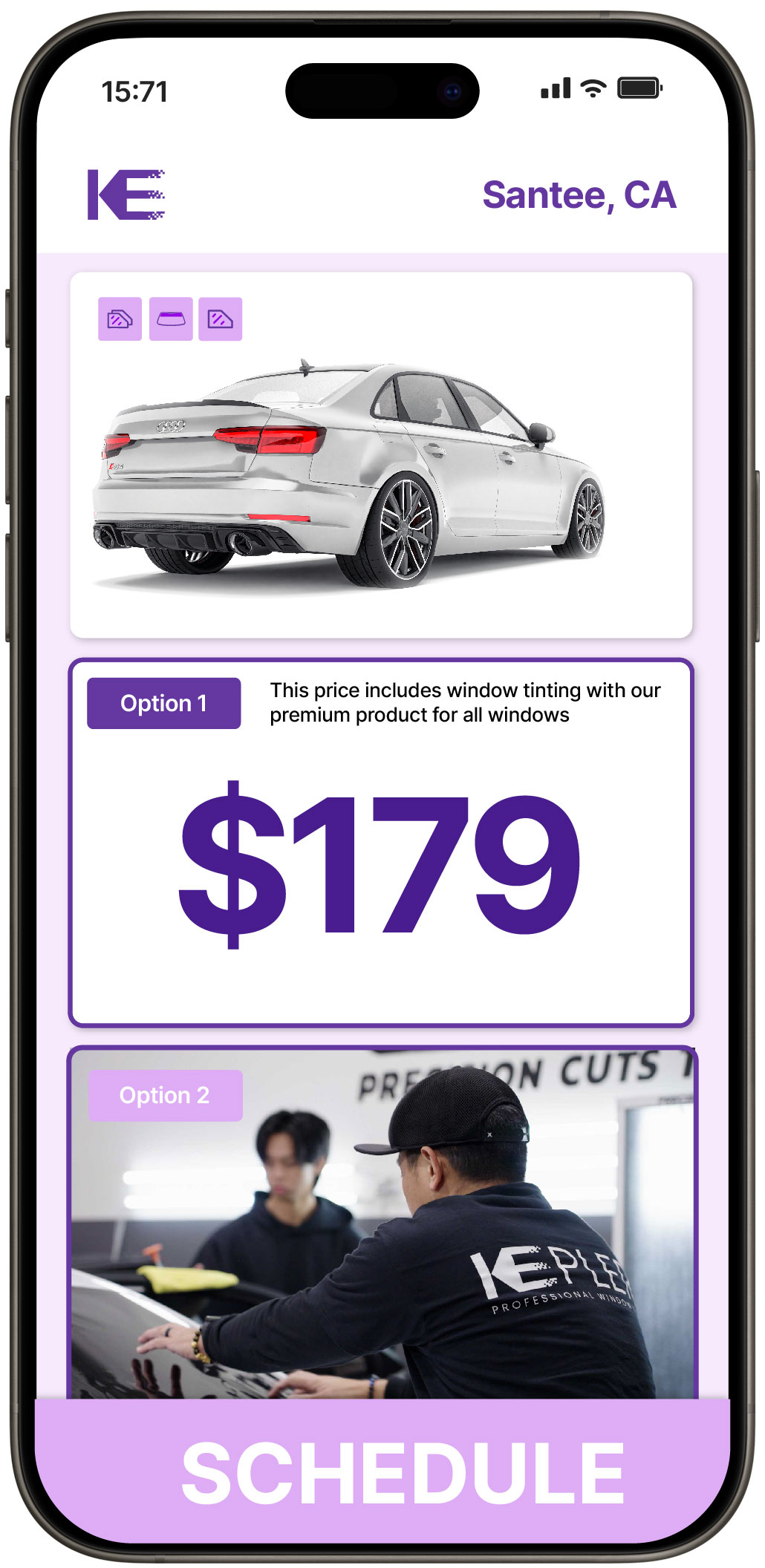 View Competitive Car Window Tinting Costs in Santee, California