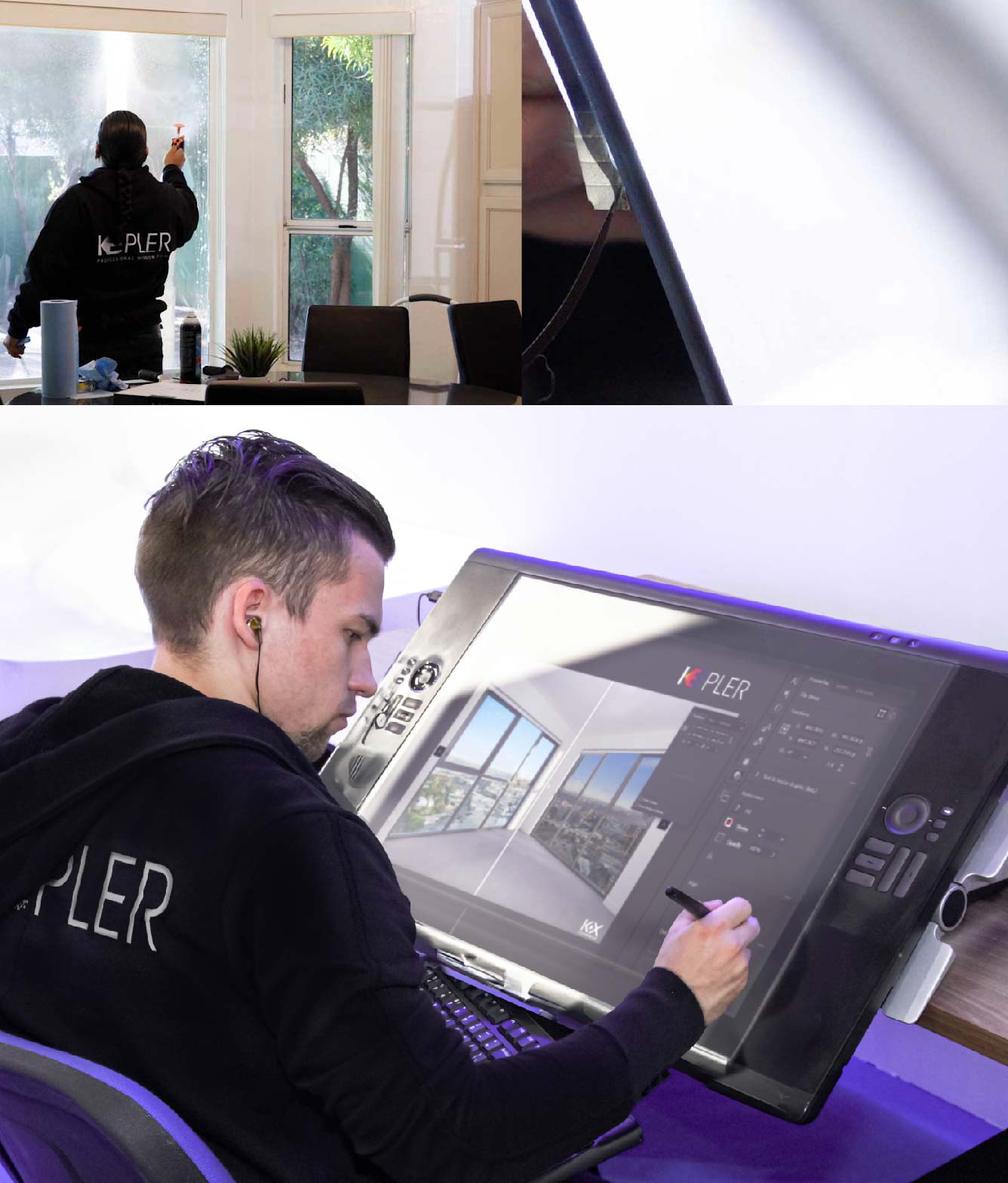 Kepler Specialist Performing Commercial Window Tinting in Nashua Nashua