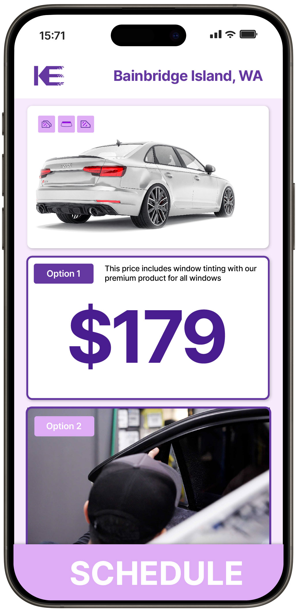 View Reasonable Car Window Tinting Rates in Bainbridge Island, Washington