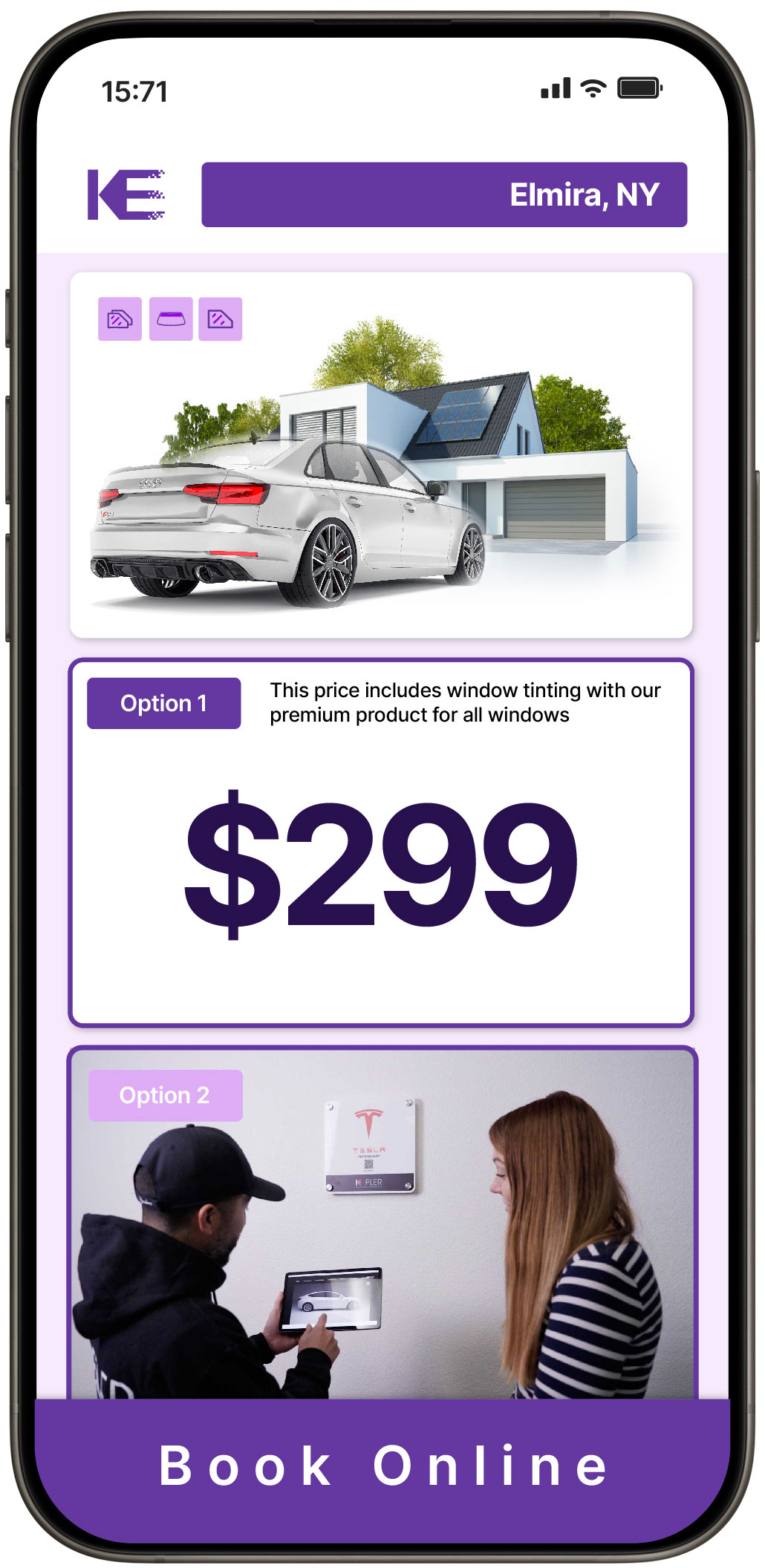 View Competitive Window Tinting Prices in Elmira, New York