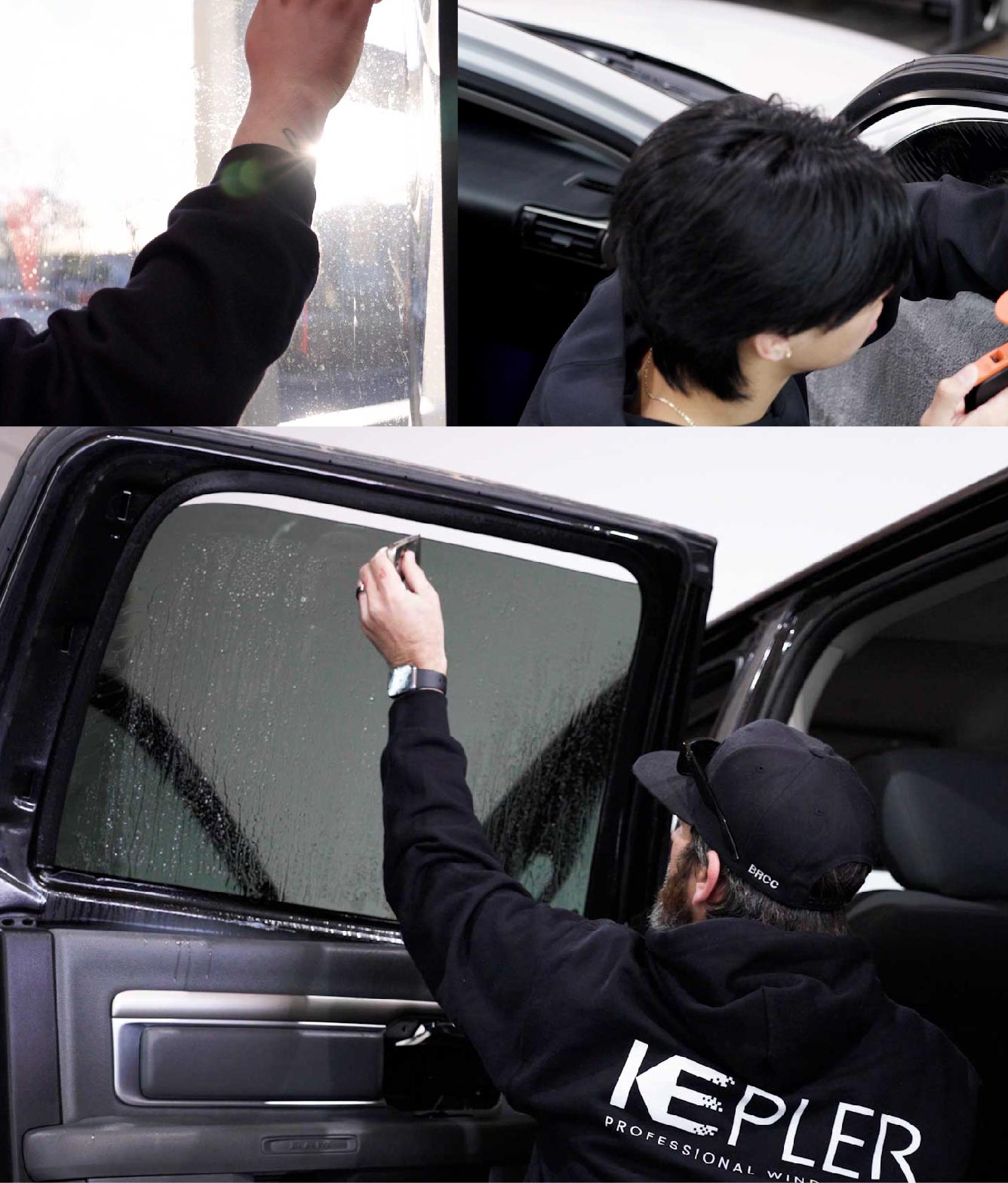 Kepler Window Tinting Specialists at Work in West Sacramento, California