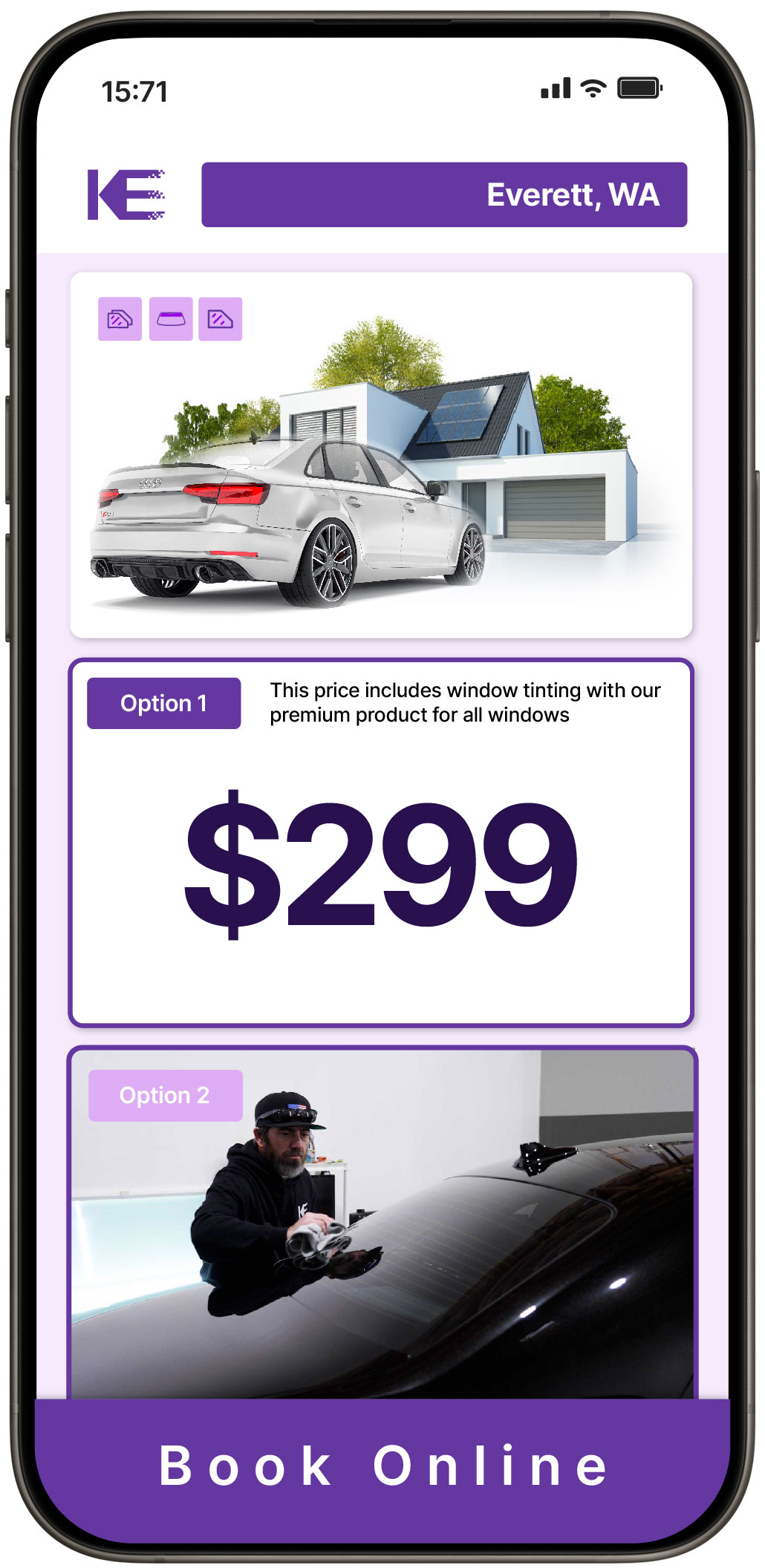 View Affordable Tesla Window Tinting Costs in Tumwater, Washington