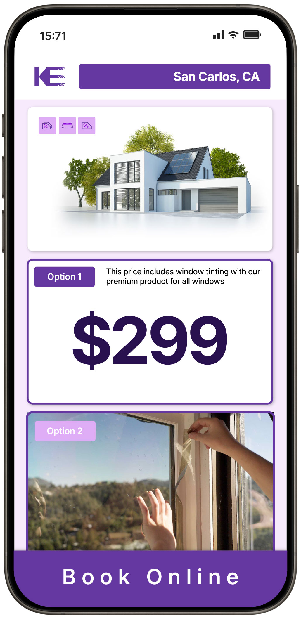 View Competitive Home Window Tinting Rates in San Carlos, California