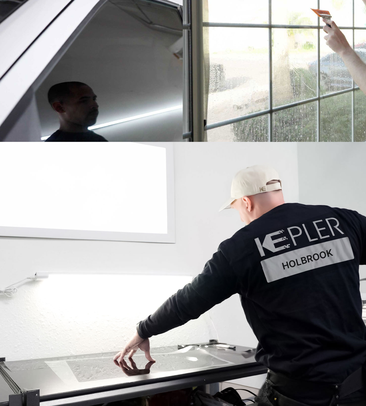 Window Tinting Specialist Cutting Film in Holbrook, New York