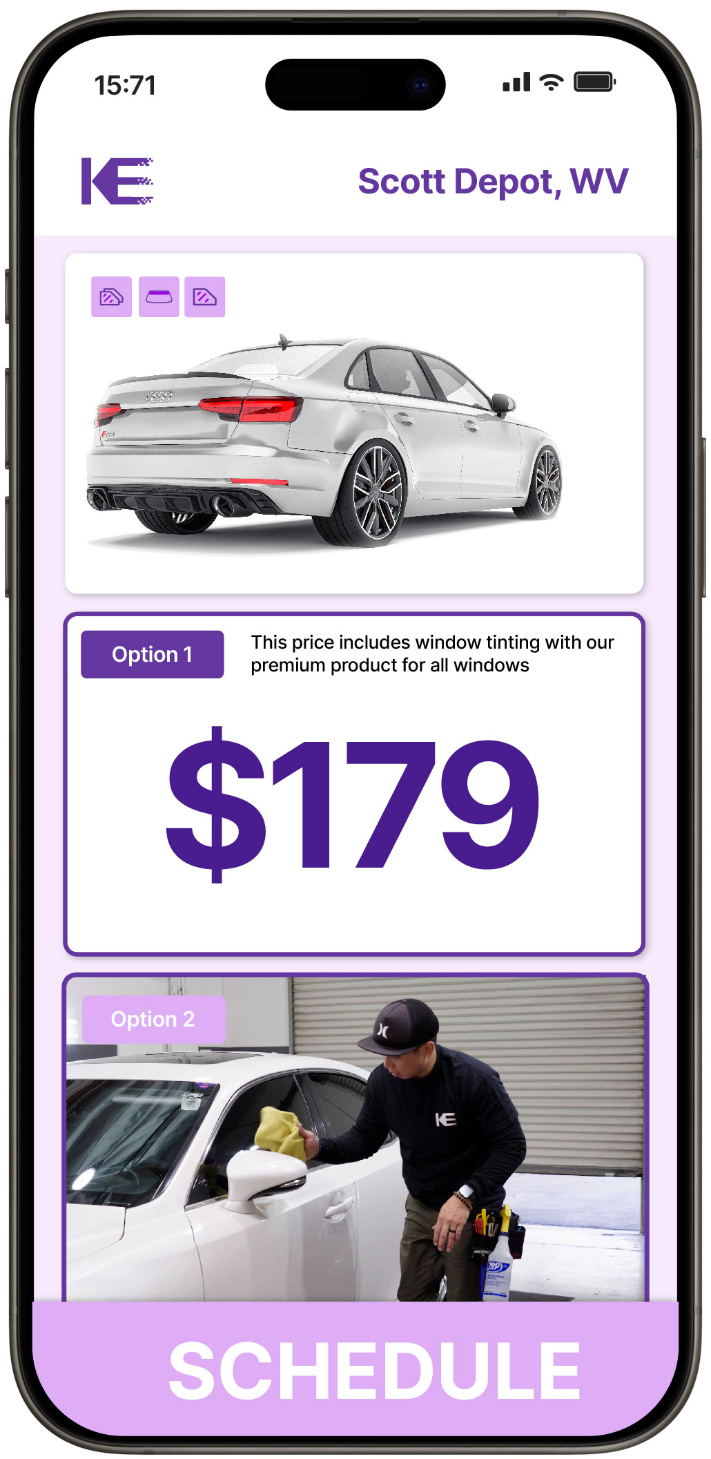 View Competitive Car Window Tinting Costs in Scott Depot, West Virginia