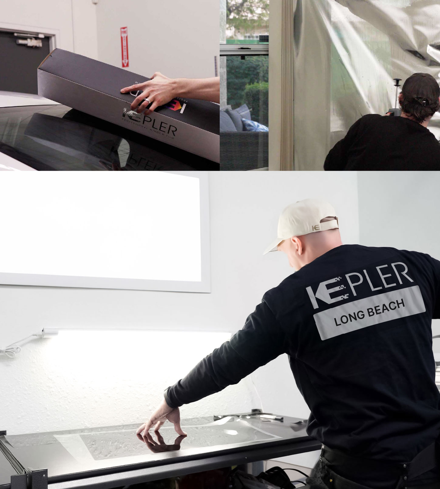 Window Tinting Specialist Cutting Film in Long Beach, New York
