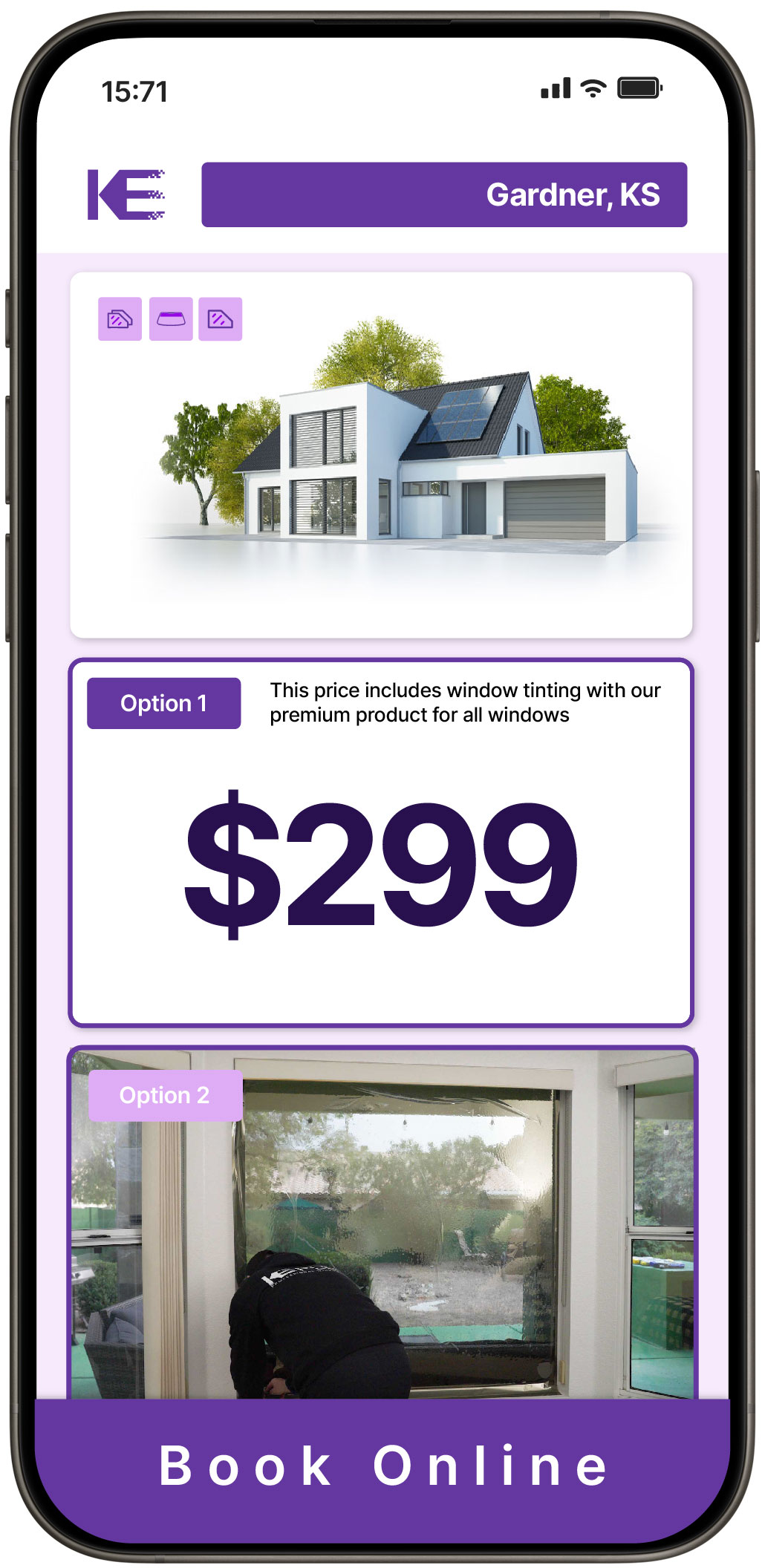View Competitive Home Window Tinting Prices in Gardner, Kansas
