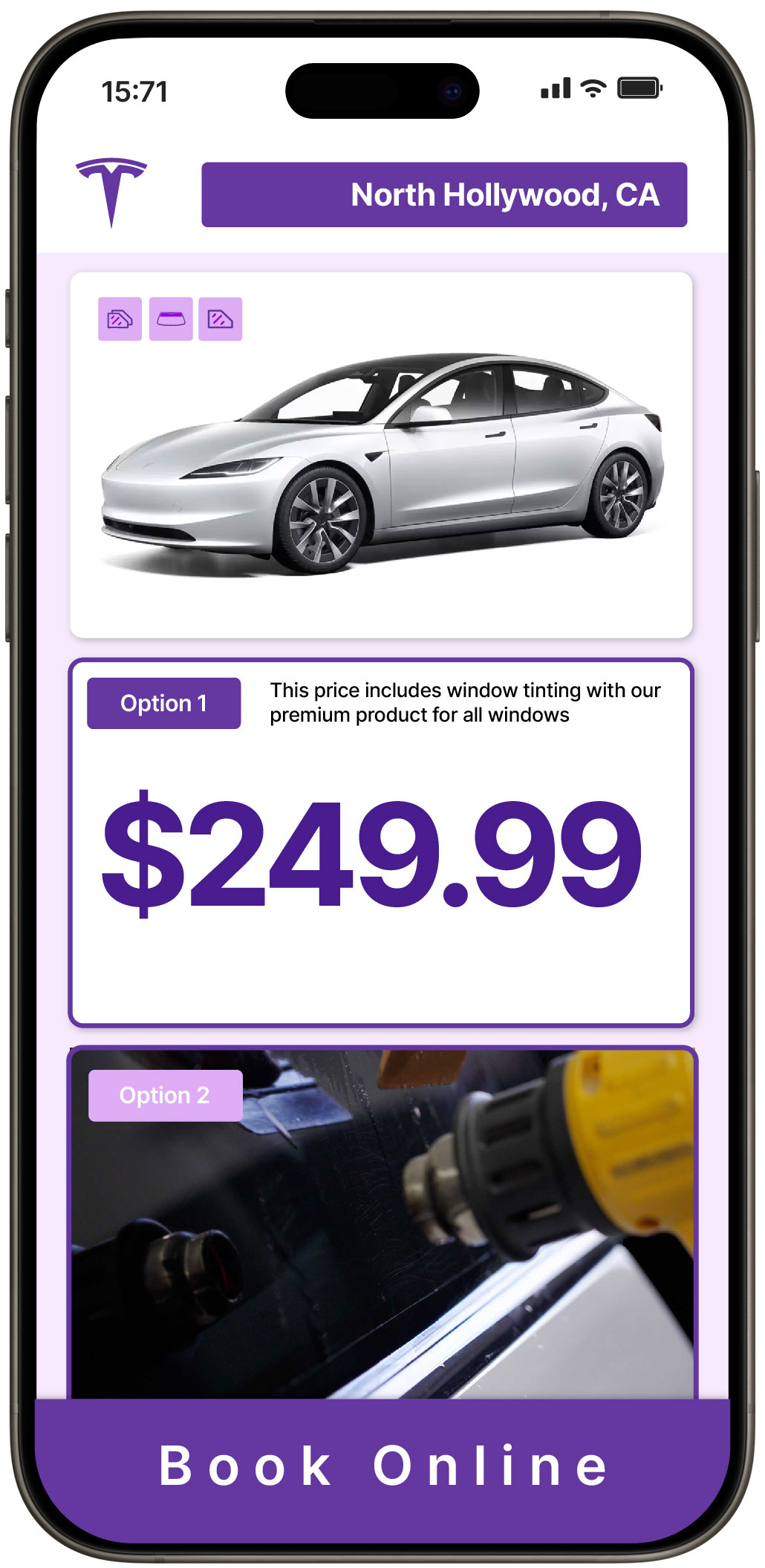 View Reasonable Tesla Window Tinting Rates in North Hollywood, California
