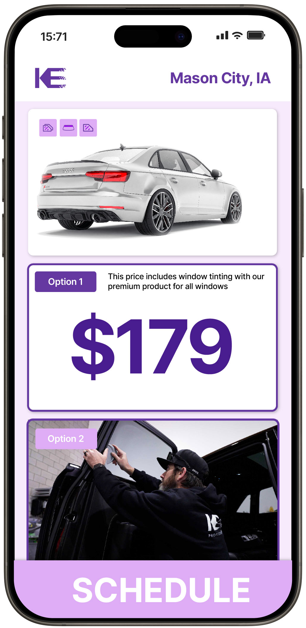 View Affordable Car Window Tinting Rates in Mason City, Iowa