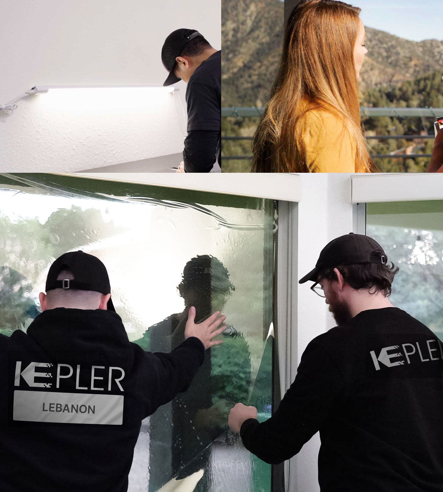 Kepler Technician Fitting Advanced Window Tint to Home in Lebanon