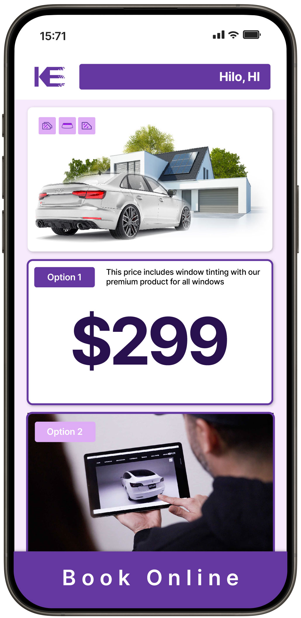 View Affordable Tesla Window Tinting Rates in Schofield Barracks, Hawaii
