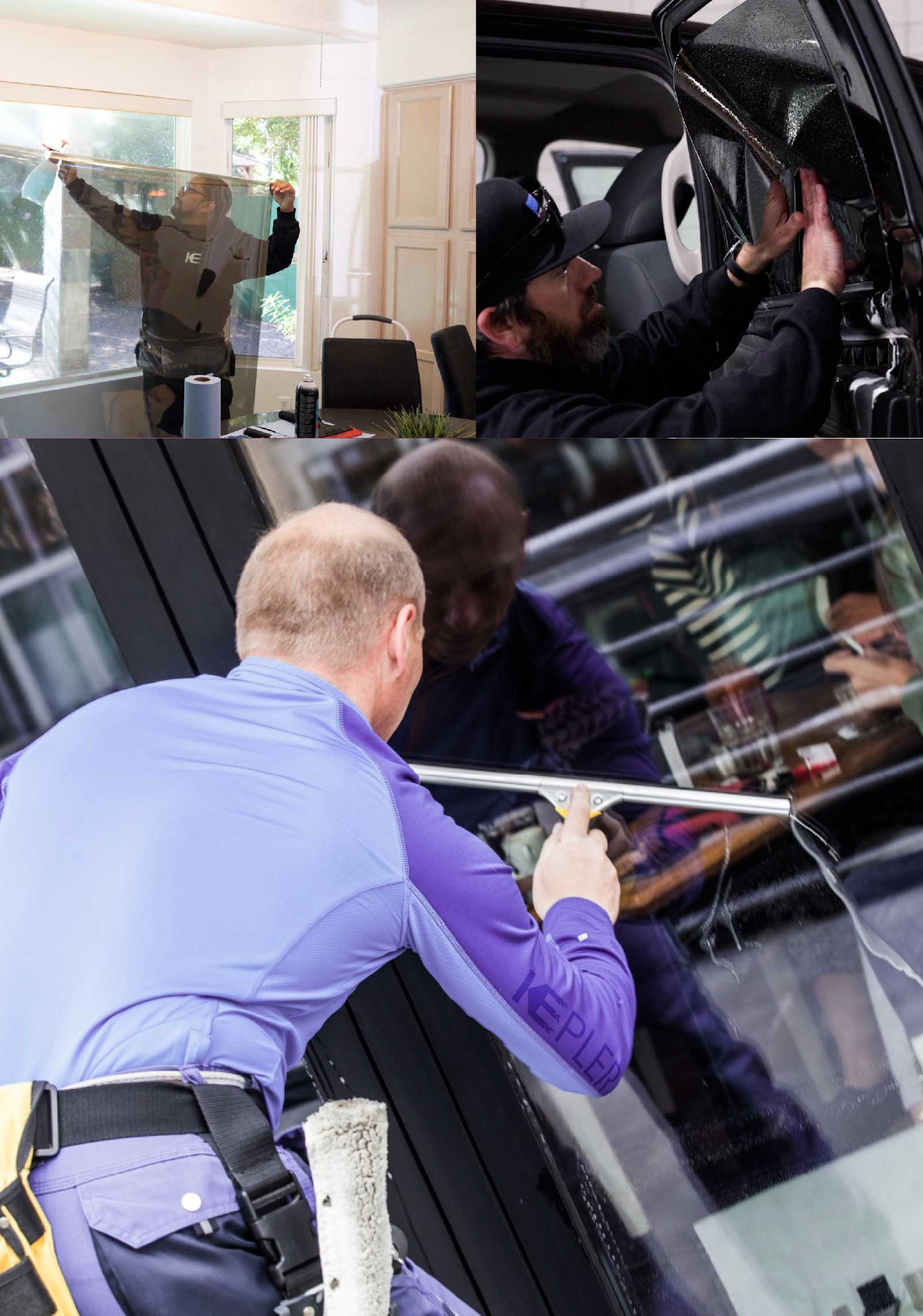 Kepler Professional Applying Anti-Graffiti Window Film to a Lebanon Shop Front
