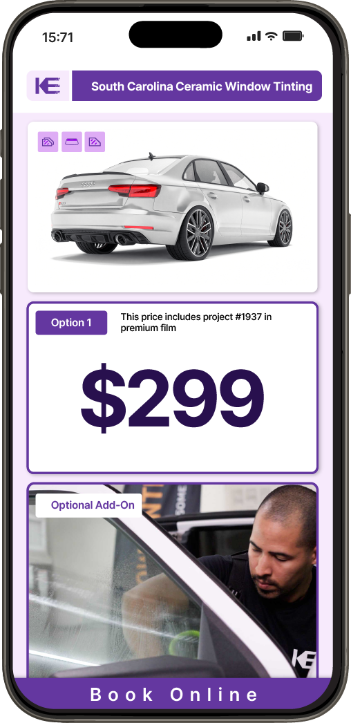 View Competitive Car Window Tinting Prices in South Carolina