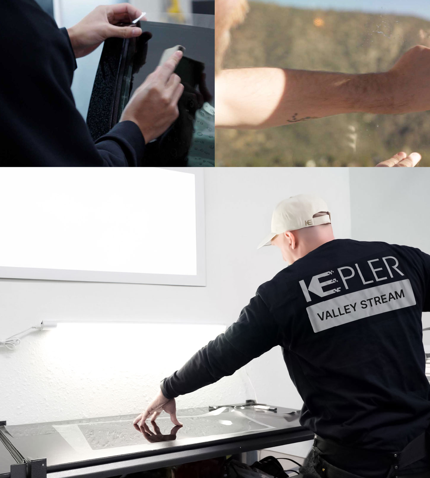 Window Tinting Specialist Cutting Film in Valley Stream, New York