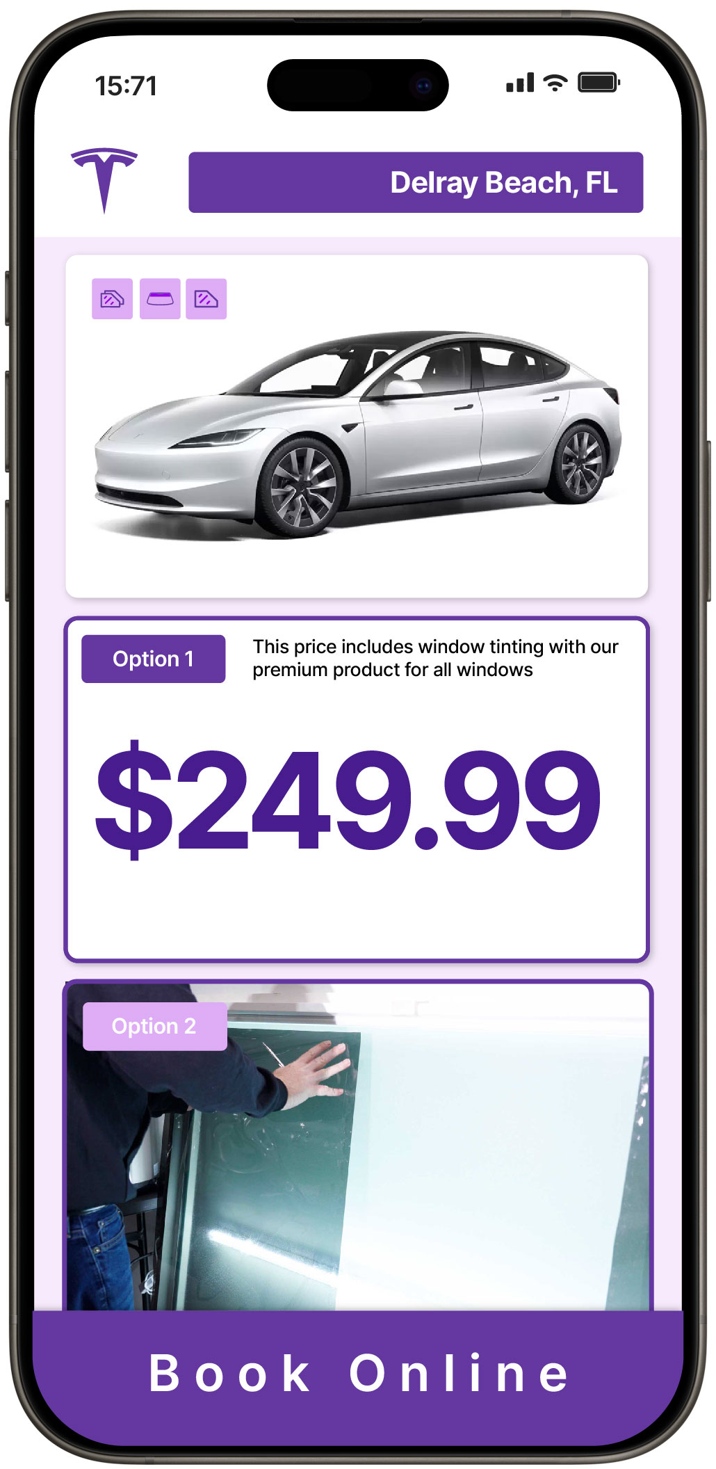 View Competitive Tesla Window Tinting Prices in Delray Beach, Florida
