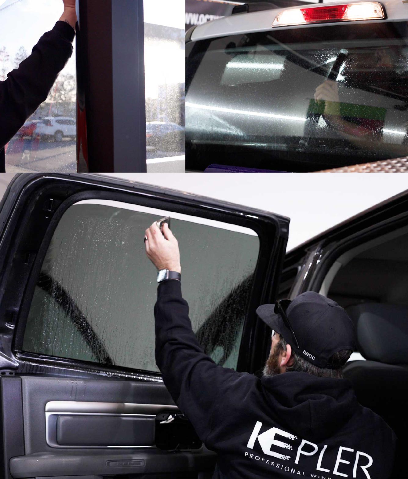 Kepler Window Tinting Specialists at Work in Mansfield Depot, Connecticut
