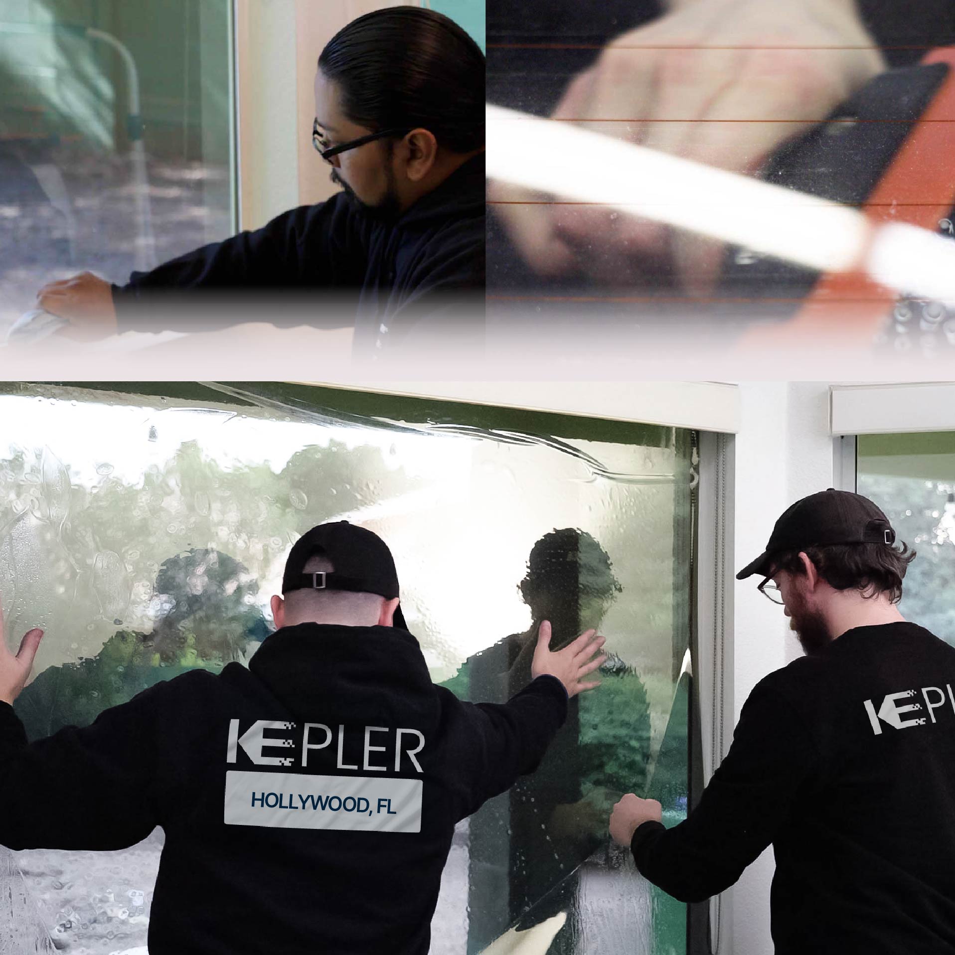Kepler Specialist Performing Commercial Window Tinting in Hollywood Hollywood