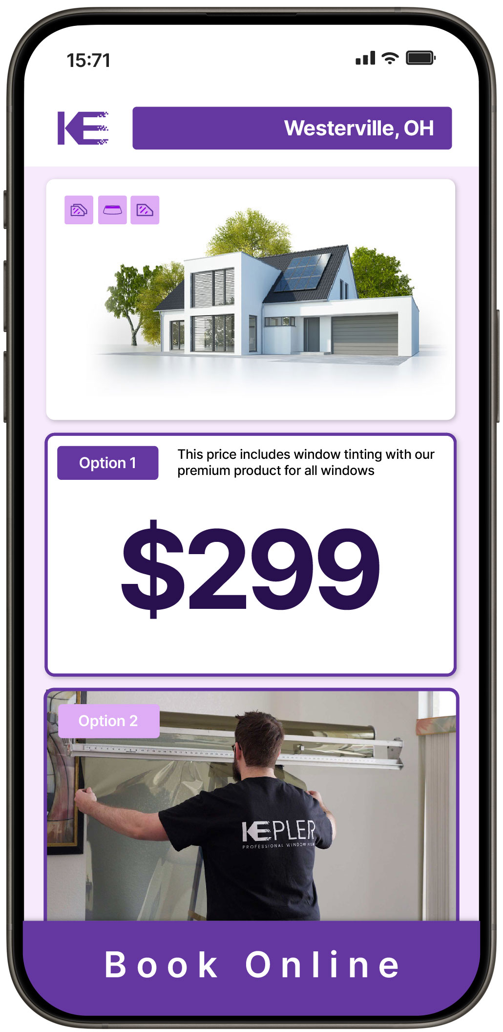 View Competitive Home Window Tinting Prices in Westerville, Ohio