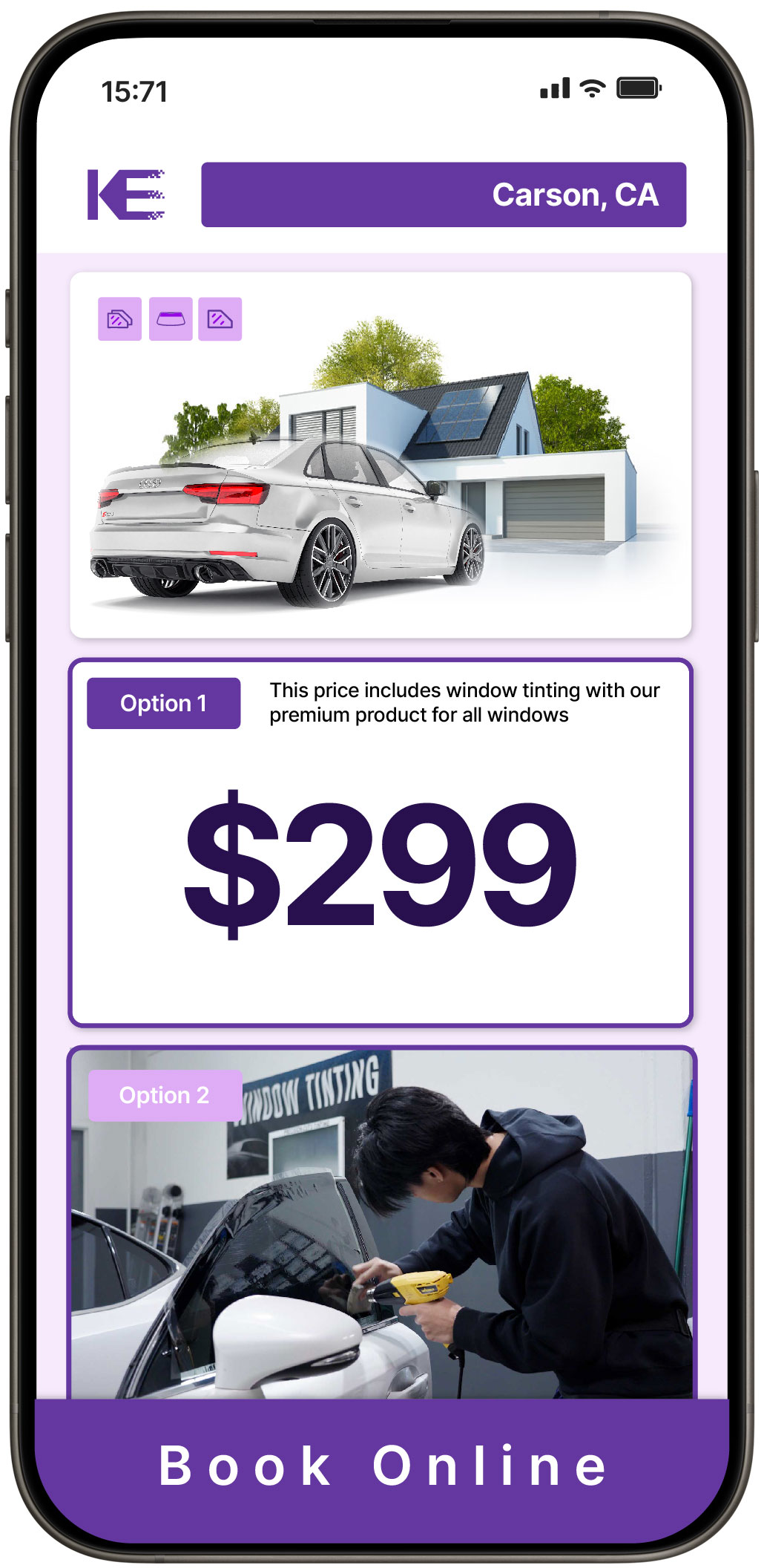 View Affordable Tesla Window Tinting Prices in Encinitas, California