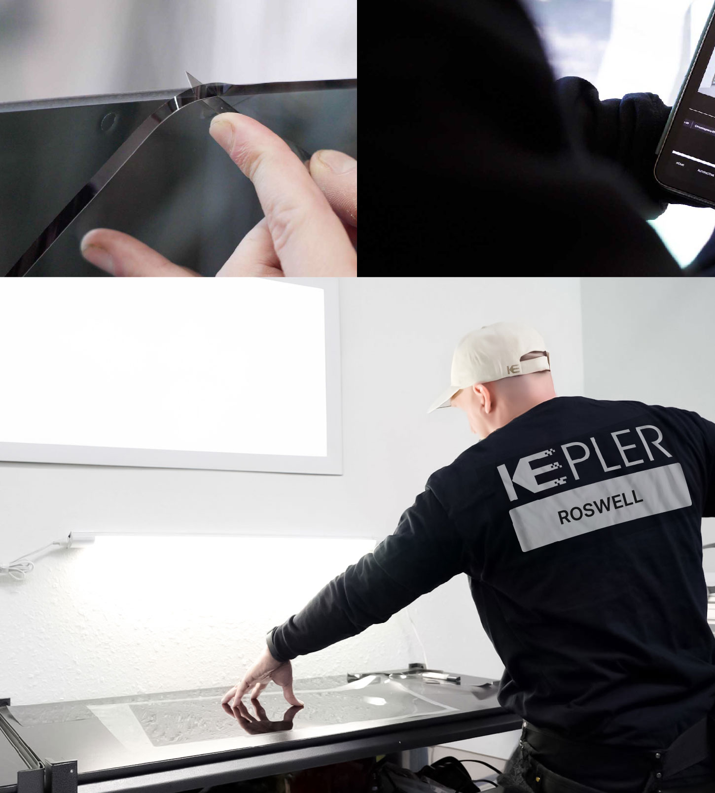 Window Tinting Specialist Cutting Film in Roswell, New Mexico