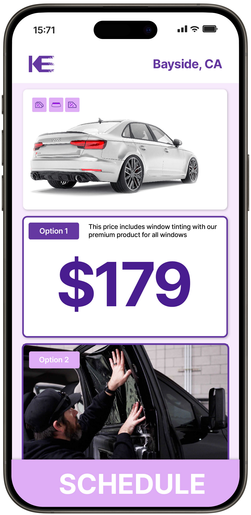 View Affordable Car Window Tinting Rates in Bayside, California