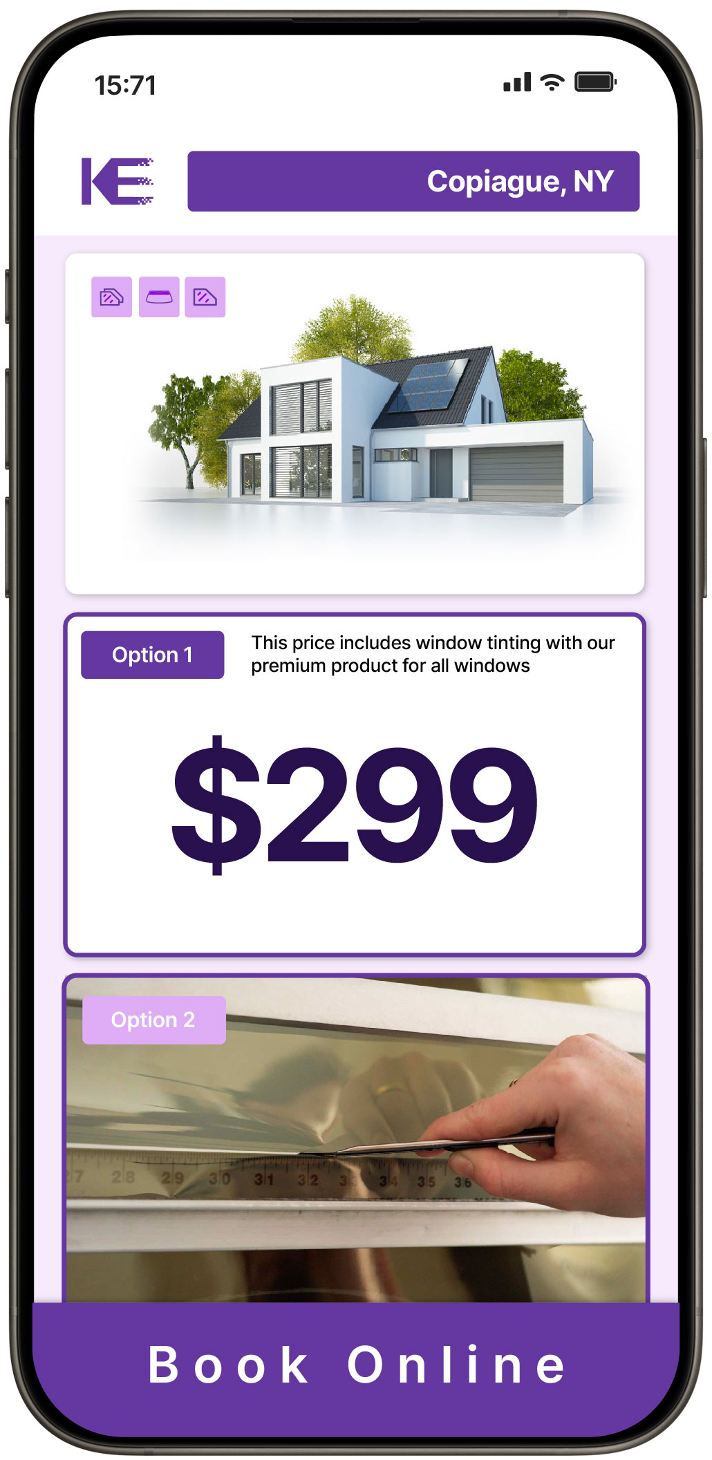 View Affordable Home Window Tinting Rates in Copiague, New York