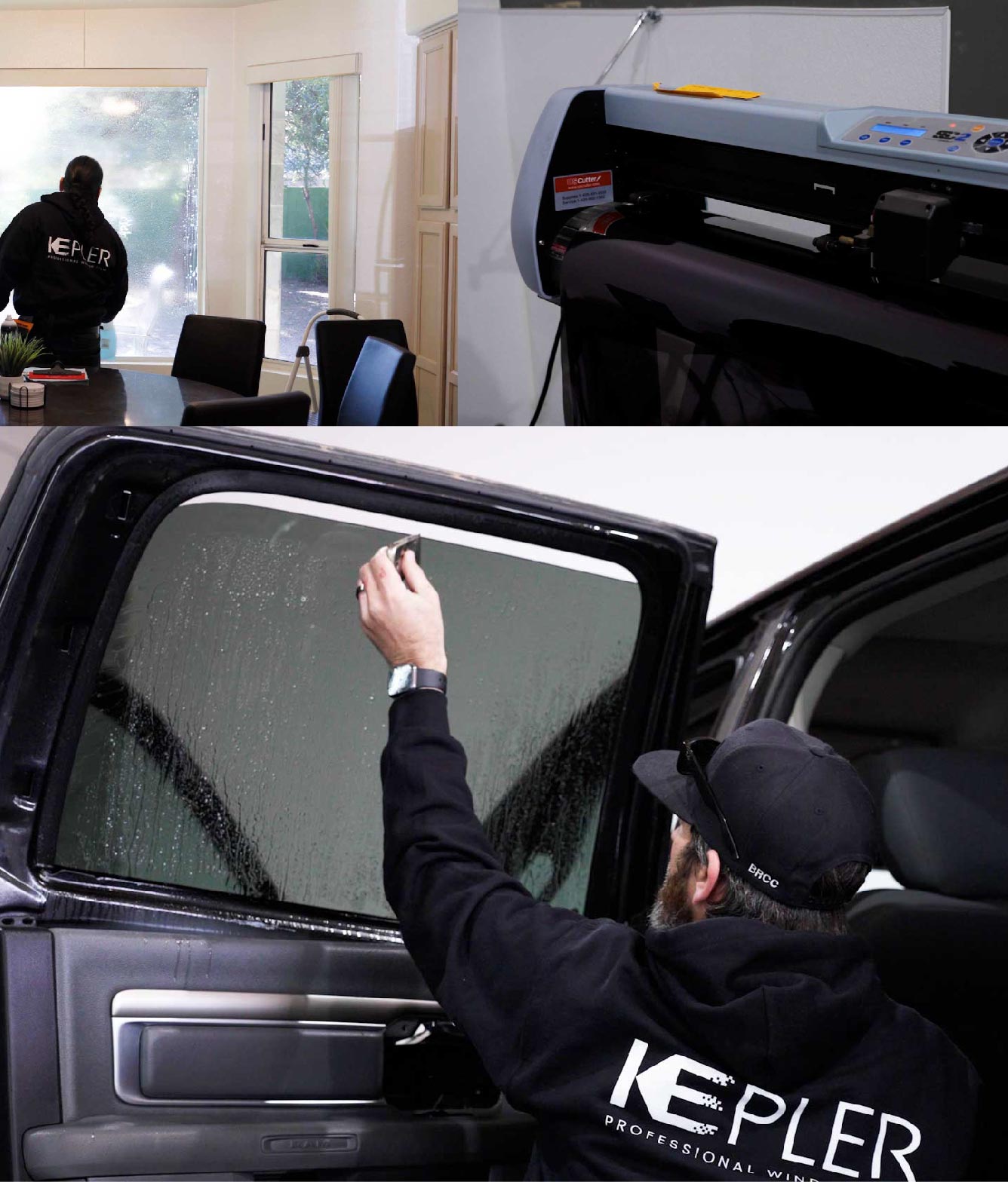 Kepler Window Tinting Specialists at Work in New Port Richey, Florida