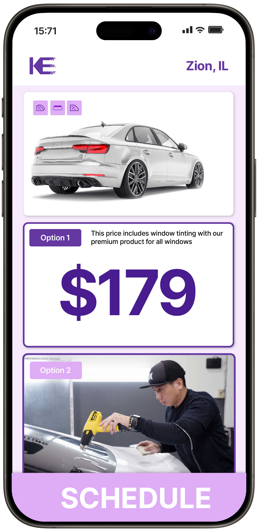 View Reasonable Car Window Tinting Rates in Zion, Illinois