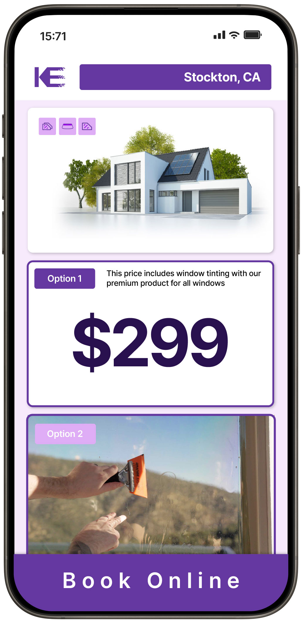 View Competitive Home Window Tinting Rates in Stockton, California