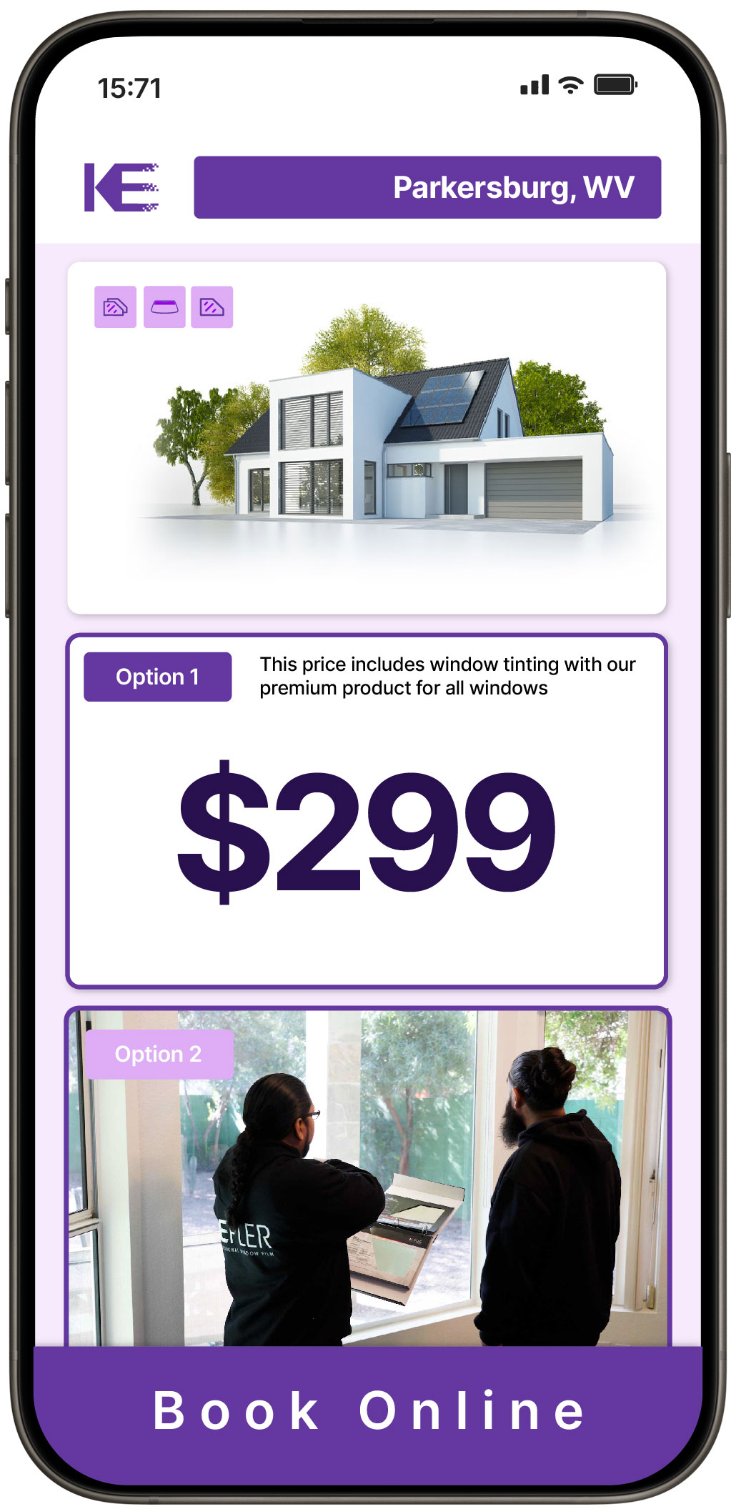 View Competitive Home Window Tinting Prices in Parkersburg, West Virginia