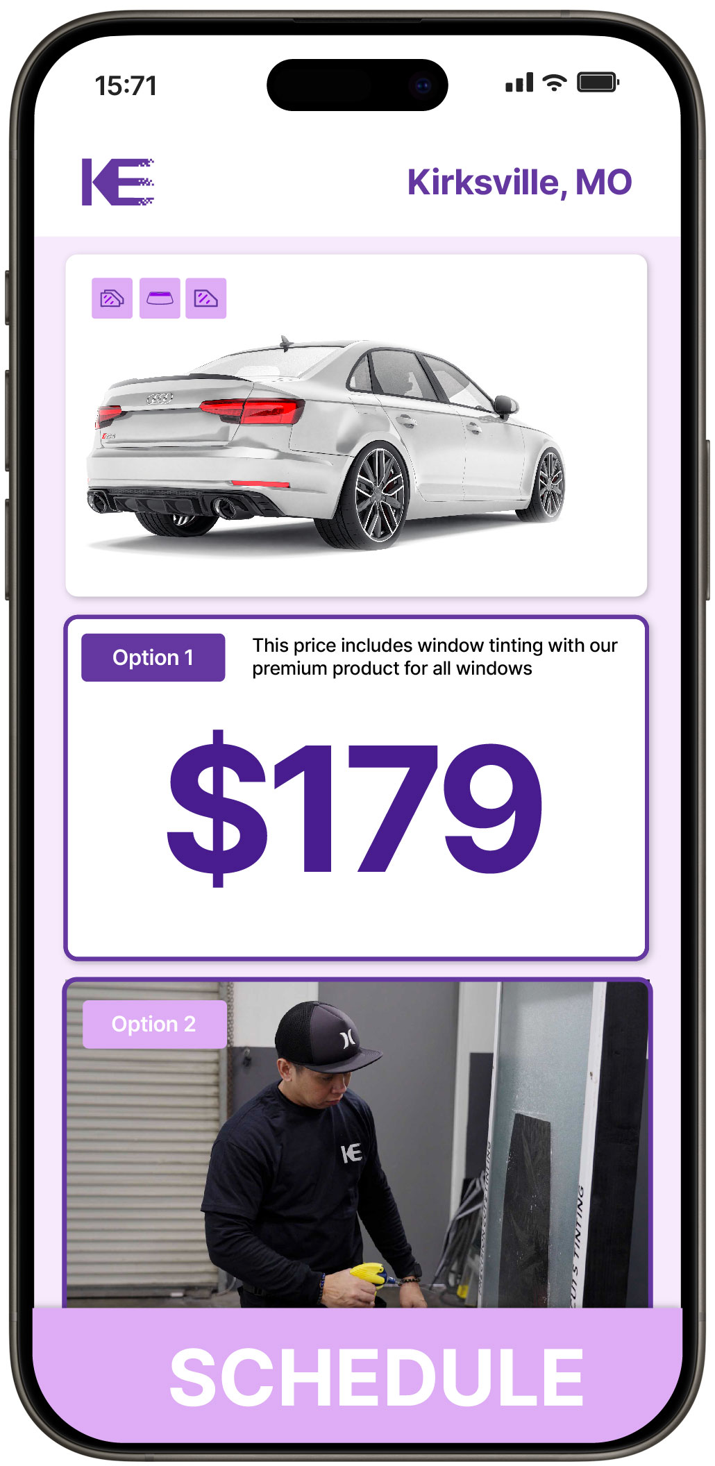 View Reasonable Car Window Tinting Prices in Kirksville, Missouri