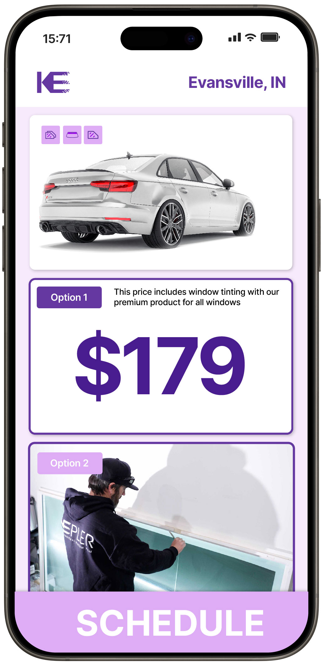 View Affordable Car Window Tinting Costs in Evansville, Indiana