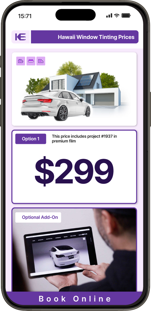 View Competitive Car Window Tinting Prices in Hawaii