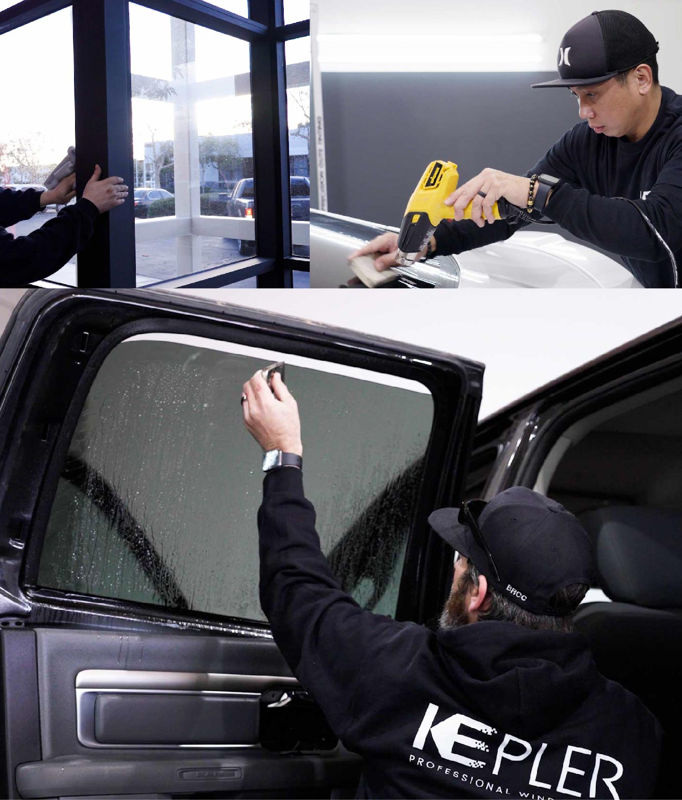 Kepler Window Tinting Specialists at Work in National City, California