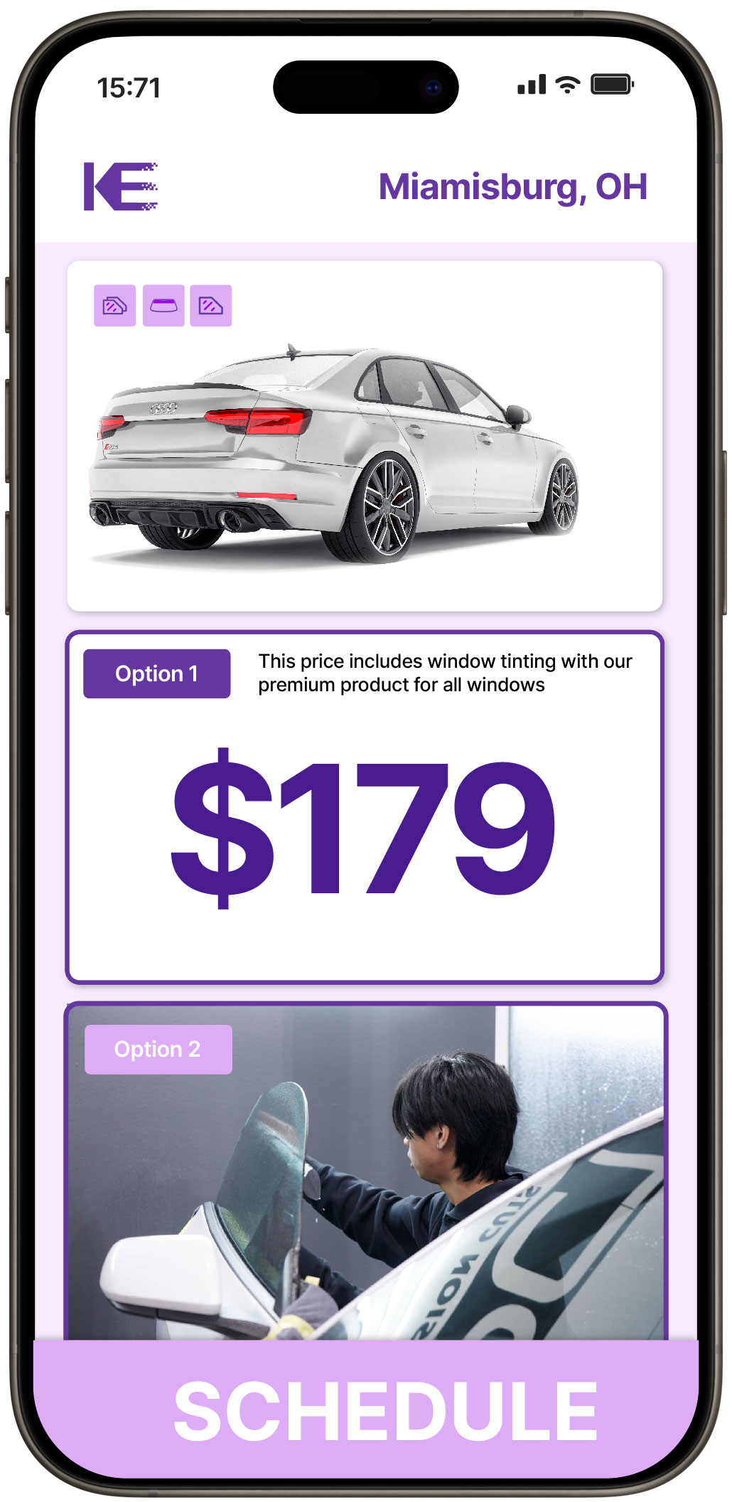 View Reasonable Car Window Tinting Costs in Miamisburg, Ohio