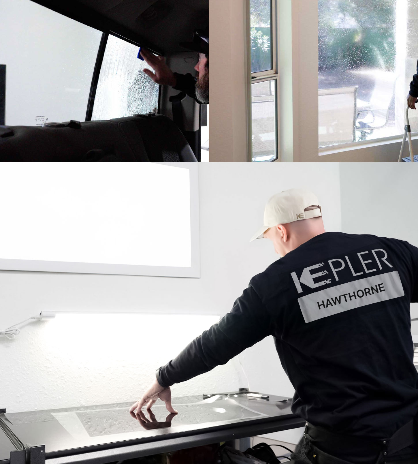 Window Tinting Specialist Cutting Film in Hawthorne, New Jersey