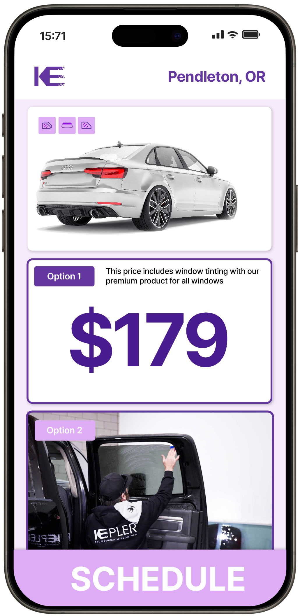 View Competitive Car Window Tinting Rates in Pendleton, Oregon