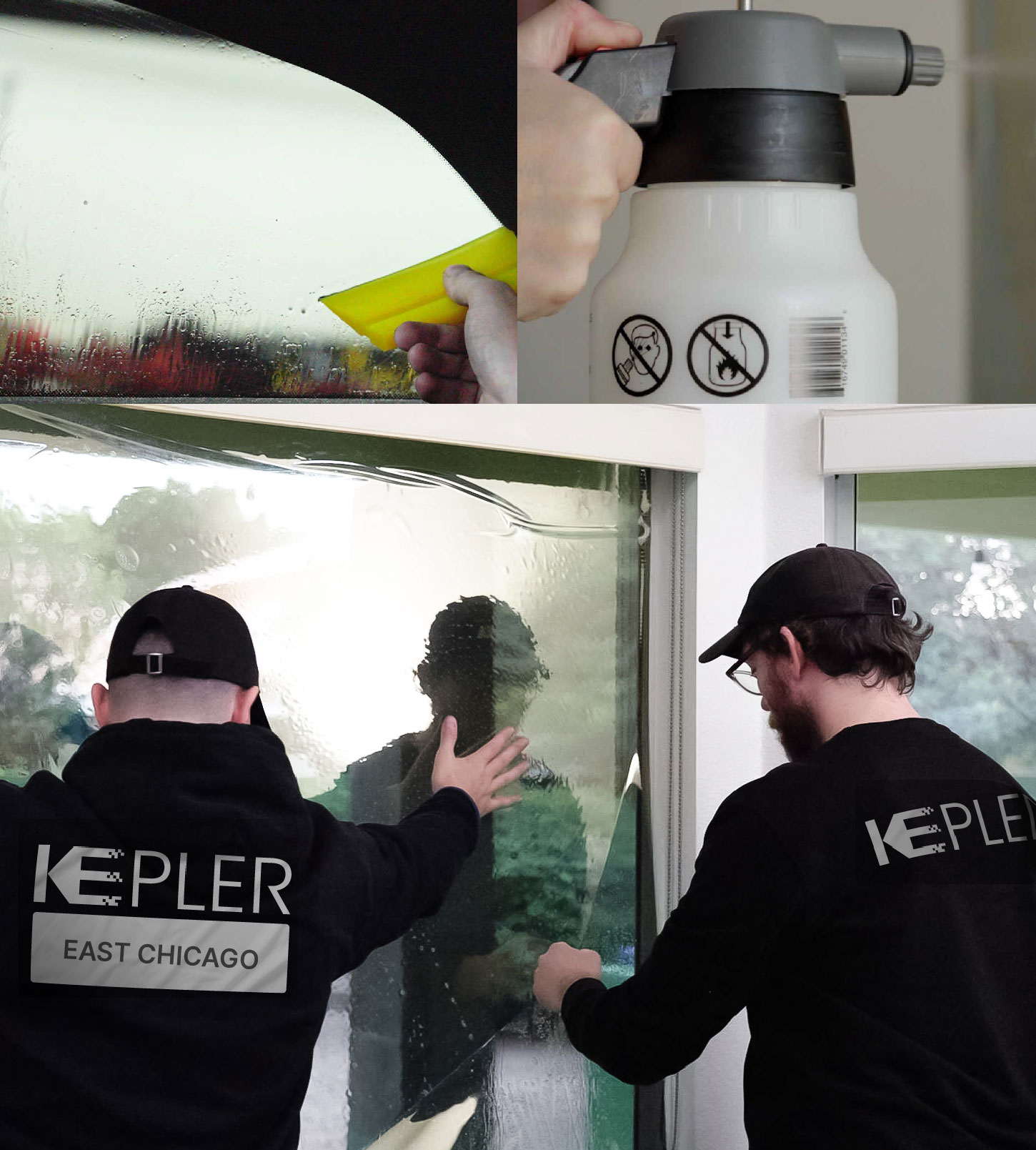 Kepler Technician Fitting Advanced Window Tint to Home in East Chicago